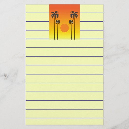 Sunset Briefpapier (Achterkant)