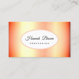 Sunset Bright Sinaasappel Ombre Kleurverloop Goud Visitekaartje