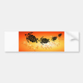 Sunset-Bubble-Turtle Bumpersticker (Voorkant)