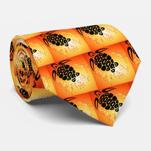 Sunset-Bubble-Turtle Stropdas (Opgerold)