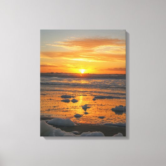 Sunset Bubbles Canvas Afdruk (Voorkant)