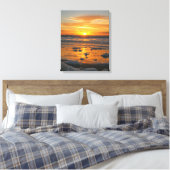 Sunset Bubbles Canvas Afdruk (Insitu (Slaapkamer))