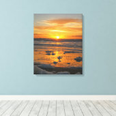 Sunset Bubbles Canvas Afdruk (Insitu (Houten vloer))
