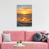 Sunset Bubbles Canvas Afdruk (Insitu (Woonkamer))