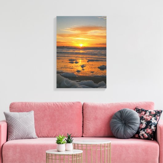 Sunset Bubbles Canvas Afdruk (Insitu (Woonkamer))