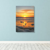 Sunset Bubbles Canvas Afdruk (Insitu (Houten vloer))