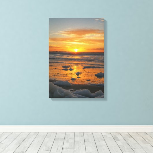 Sunset Bubbles Canvas Afdruk (Insitu (Houten vloer))