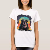 Sunset Bulldog Vibes T-shirt (Voorkant)