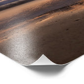 Sunset by Huntington Beach Pier in Californië Foto Afdruk (Hoek)