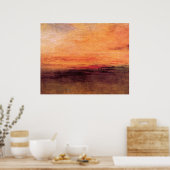 Sunset by Joseph Mallord Turner Poster (Keuken)