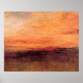 Sunset by Joseph Mallord Turner Poster (Voorkant)