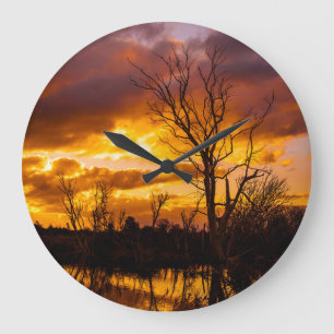 Sunset by the Lake Grote Klok