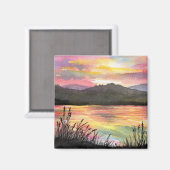 Sunset by the Lake Magneet (Voorkant / Achterkant)