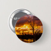 Sunset by the Lake Ronde Button 5,7 Cm (Voorkant /achterkant)