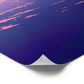 Sunset by the Riverbank - Digital Anime Artwork Poster (Hoek)