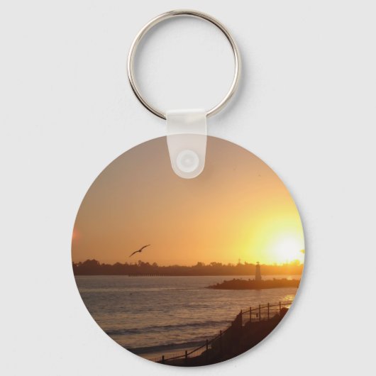 Sunset by the vuurtoren sleutelhanger (Voorkant)