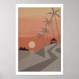 SUNSET CABANA-afdruk (8 x 12 inch) Poster