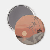 SUNSET CABANA magnet (Voorkant / Achterkant)