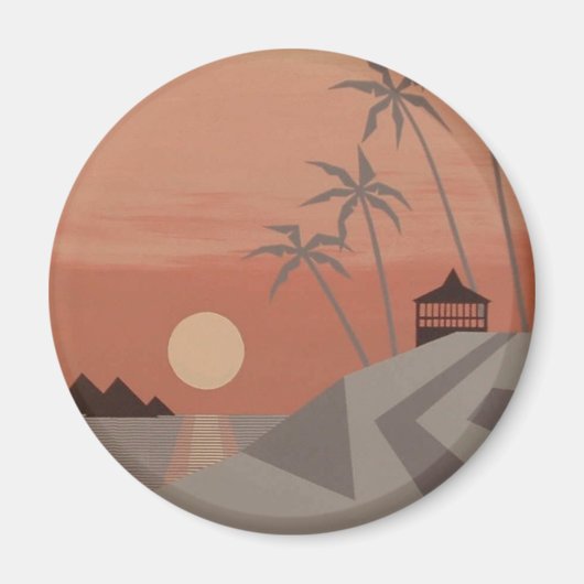SUNSET CABANA magnet (Voorkant)