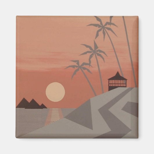 SUNSET CABANA magnet (Voorkant)