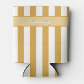 Sunset Cabana Stripes Schaduwbelettering 12 oz. Blikjeskoeler (Voorkant)
