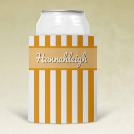 Sunset Cabana Stripes Schaduwbelettering 12 oz. Blikjeskoeler