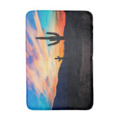 Sunset Cactus Desert Dusk Badmat (Voorkant Verticaal)