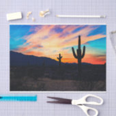 Sunset Cactus Desert Dusk Tissuepapier (Craft)