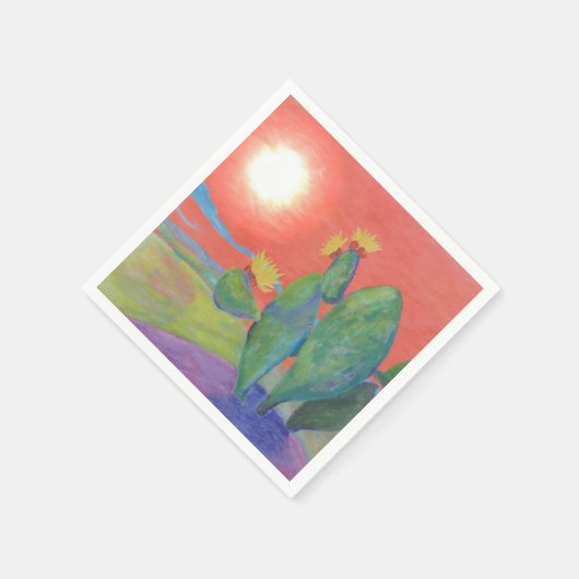 Sunset Cactus servet (Hoek)