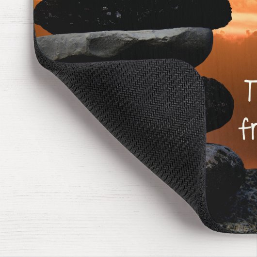 Sunset Cairn met prijsopgave Muismat (Hoek)