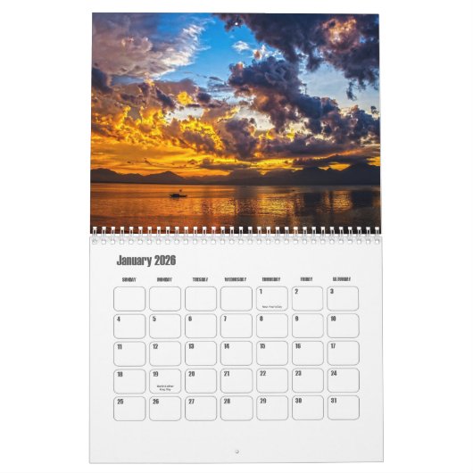 Sunset Calendar Kalender (Jan 2026)