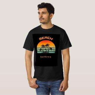 Sunset California Beach T-shirt