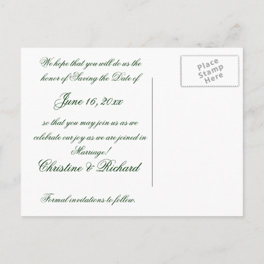 Sunset Calla Lelies Bewaar de datum Aankondigingskaart (Achterkant)