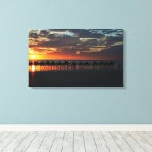 Sunset Camel Ride, Broome, Australië - Canvas (Insitu (Houten vloer))