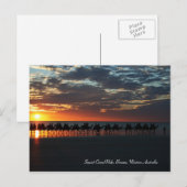 Sunset Camel Ride, Broome, Western Australië Briefkaart (Voorkant / Achterkant)