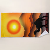 Sunset Camel Strandlaken (Voorkant)