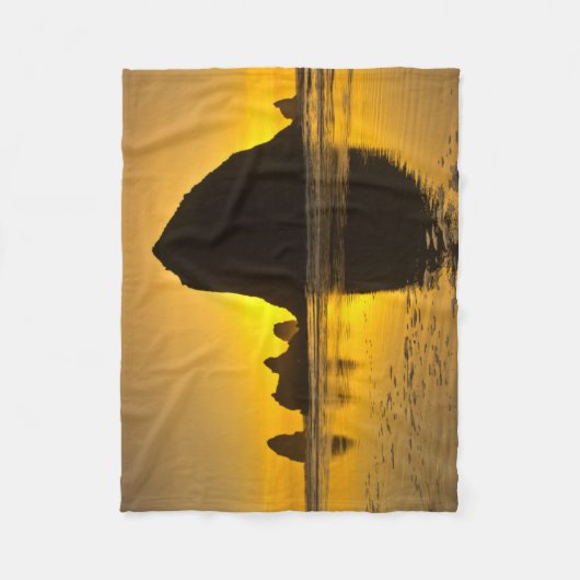 Sunset, Cannon Beach, Oregon, Verenigde Staten van Fleece Deken (Voorkant)