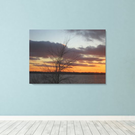 Sunset Canvas 33,70 x 24 inch (Insitu (Houten vloer))