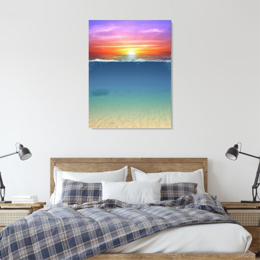 Sunset Canvas Afdruk (Insitu (Slaapkamer))
