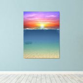 Sunset Canvas Afdruk (Insitu (Houten vloer))