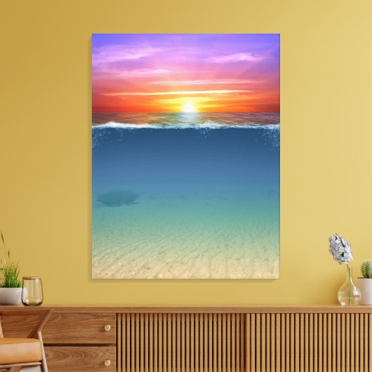Sunset Canvas Afdruk (Insitu (Woonkamer))