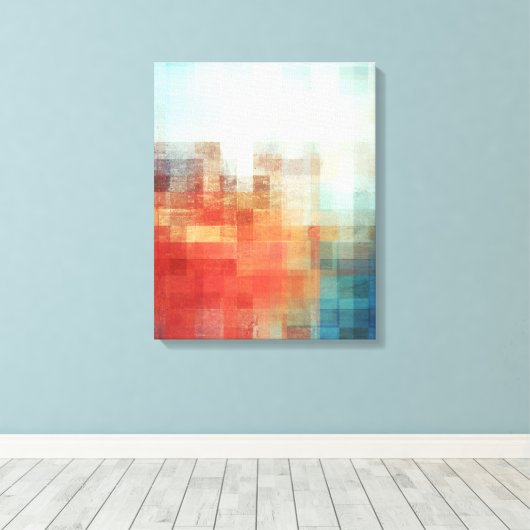Sunset Canvas Afdruk (Insitu (Houten vloer))