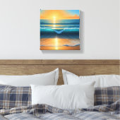 Sunset Canvas Afdruk (Insitu (Slaapkamer))