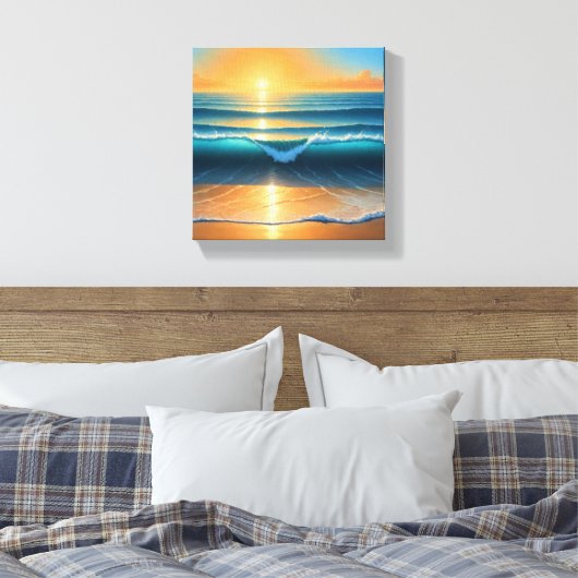Sunset Canvas Afdruk (Insitu (Slaapkamer))