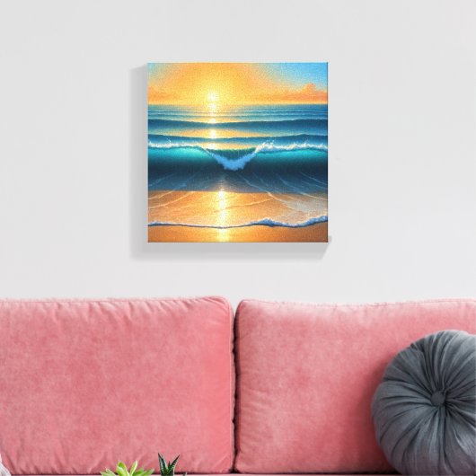 Sunset Canvas Afdruk (Insitu (Woonkamer))