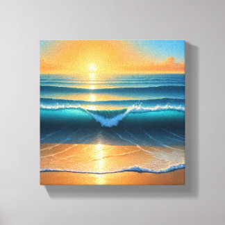 Sunset Canvas Afdruk