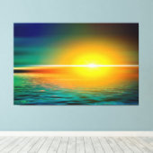 Sunset Canvas Afdruk (Insitu (Houten vloer))