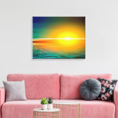 Sunset Canvas Afdruk (Insitu (Woonkamer))