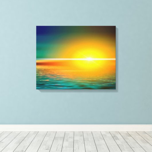 Sunset Canvas Afdruk (Insitu (Houten vloer))