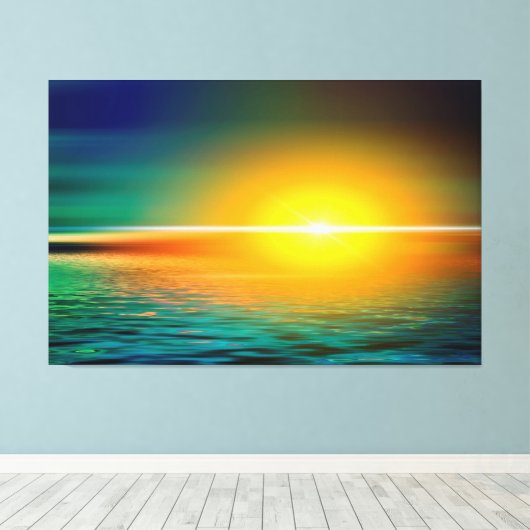 Sunset Canvas Afdruk (Insitu (Houten vloer))